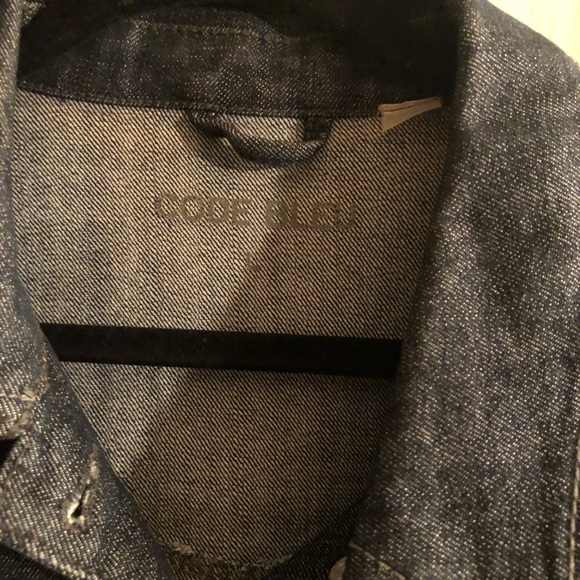 Cute Code Bleu denim jean jacket. Fancy buttons. - Picture 3 of 5